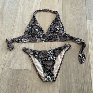 Stylish Animal Print Bikini